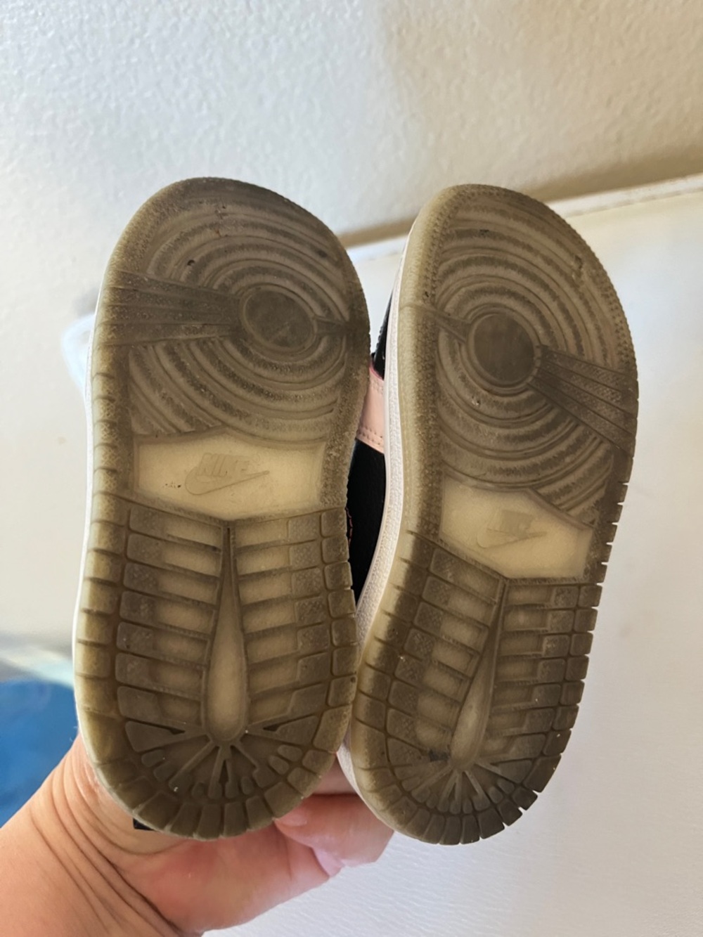 Jordan Kids Black, Light Green, Pink & Red High-Top Sneakers - Picture 5 of 6